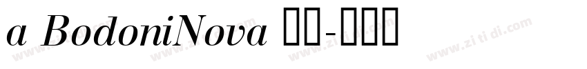 a BodoniNova 普通字体转换